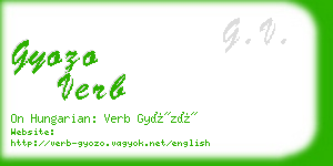 gyozo verb business card